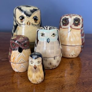 Lovely Owl Nesting Dolls
