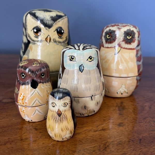 Lovely Owl Nesting Dolls