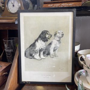 Lovely Cecil Aldin Lithograph, The Two Sportsmen