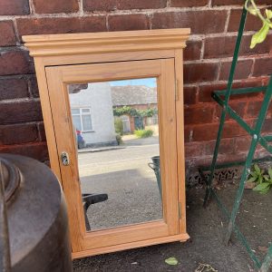 Lovely Pine Mirrored Wall Cabinet