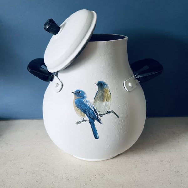 Hand Painted Lidded Decorative Pot - Image 2