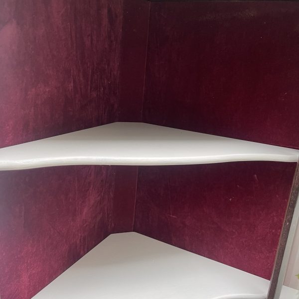 Splendid Chalky White Corner Cabinet - Image 3