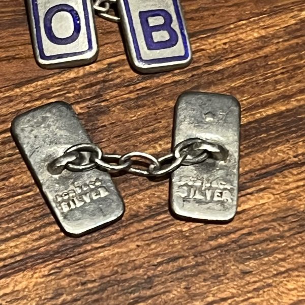 Ancient Order of Froth Blowers Antique Silver & Enamel Cufflinks - Image 3
