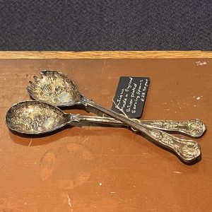 Antique Silver Plated Serving Spoons Made In England