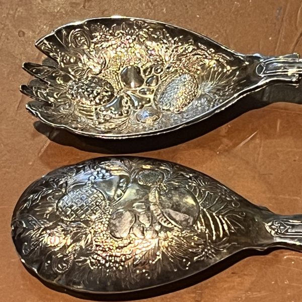 Antique Silver Plated Serving Spoons Made In England - Image 2
