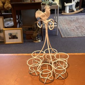 Rooster Coated Wire Egg Basket