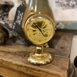 Mini Quartz Desktop Globe Clock