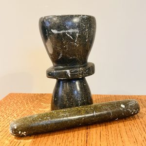 Handcarved Stone Apothecary Pestle & Mortar
