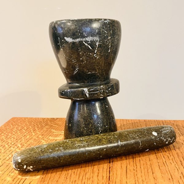 Handcarved Stone Apothecary Pestle & Mortar