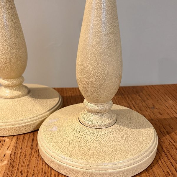 Suzie Clayton Vintage Wooden Candle Sticks - Image 2