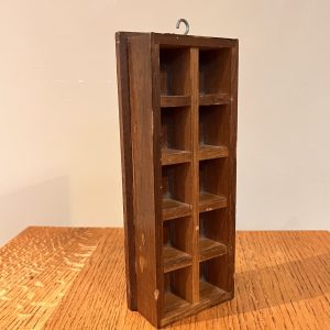 Wooden vintage thimble trinket holder