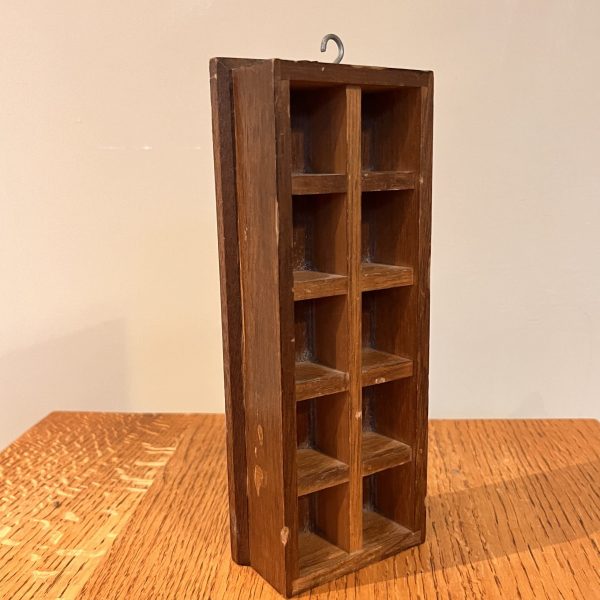 Wooden vintage thimble trinket holder