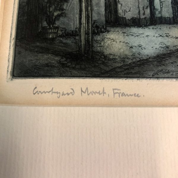 Frederick Marriott Signed Etching - Image 4
