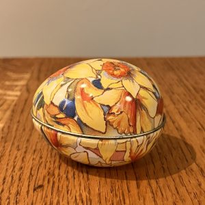 Little floral tin egg container