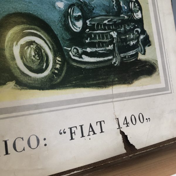 Vintage Fiat Poster - Giorgio De Chirico, Fiat 1400, 1950 - Image 4