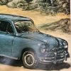 Vintage Fiat Poster - Giorgio De Chirico, Fiat 1400, 1950 - Image 3