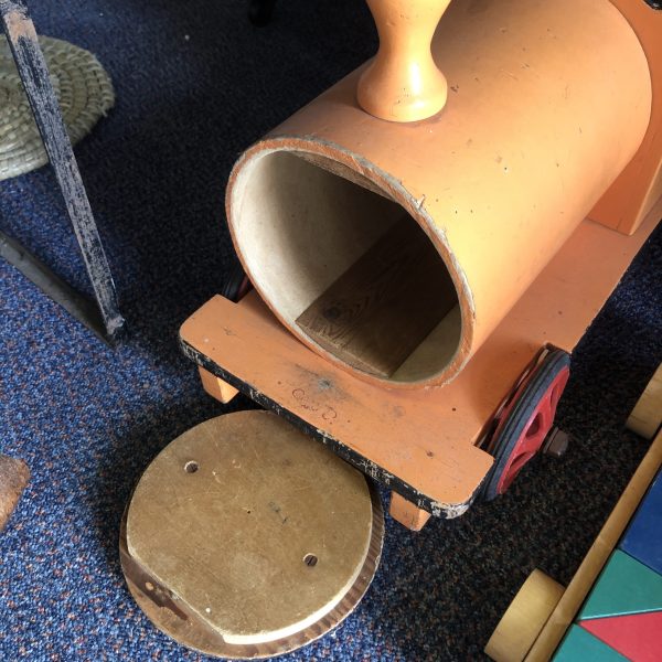 Handmade Vintage Ride on Child's Toy Train - Image 4