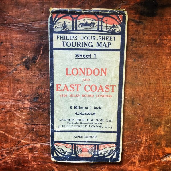 Philips Four Sheet Touring Map Sheet 1 London and East Coast