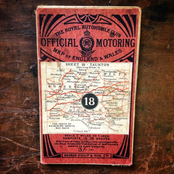 RAC Official Motoring Map OF England And Wales 18 Taunton