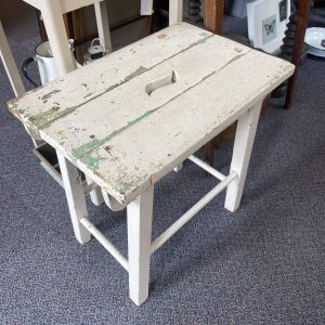 Solid wood stool with lovely Patina