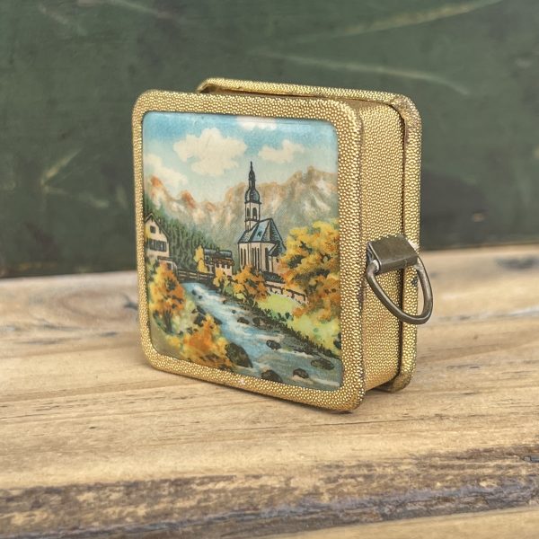 Vintage Goldtone Swiss Tape Measure