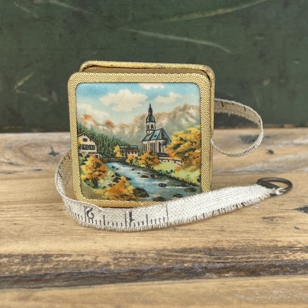 Vintage Goldtone Swiss Tape Measure - Image 3