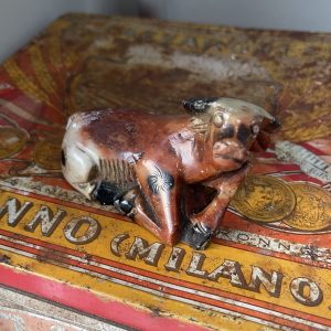 Vintage Chinese Hard Soapstone Cow