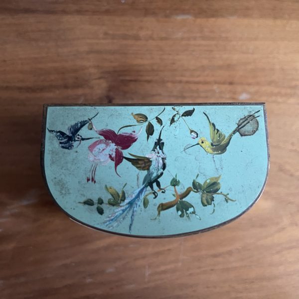 Lovely Hand Painted Keinzle West German Mantle Clock - Image 4