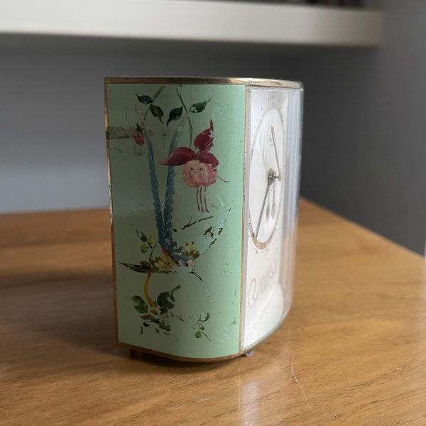 Lovely Hand Painted Keinzle West German Mantle Clock - Image 3