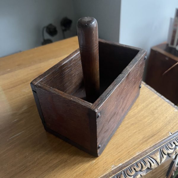 Splendid Antique Wooden Butter Press