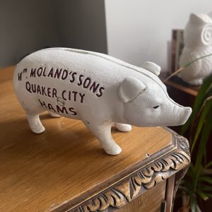 Vintage Style Cast Iron Butchers Piggy Bank