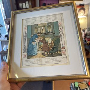 Framed illustration from ‘Abroad’, 1882