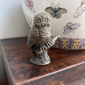 Bronze Owl Figurine, 1988