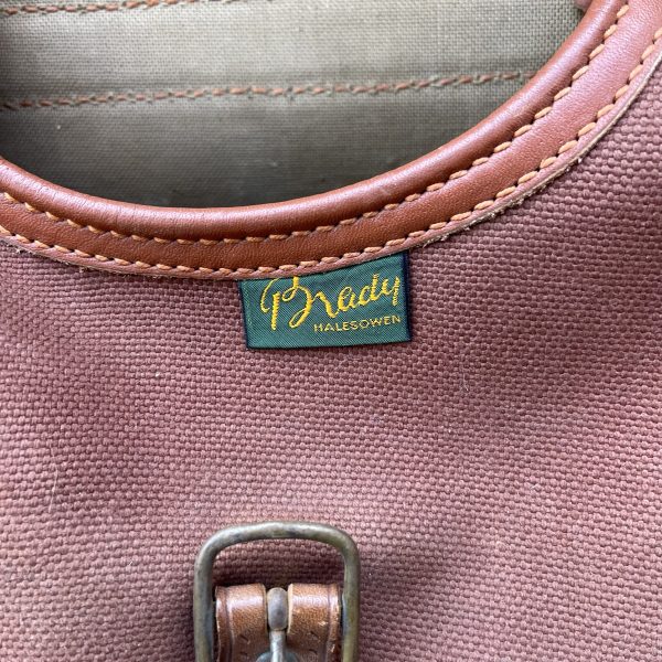 Vintage English Brady Halesowen Cartridge/Fishing Canvas Bag - Image 3