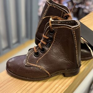 Beautifully made vintage leather doll’s boots