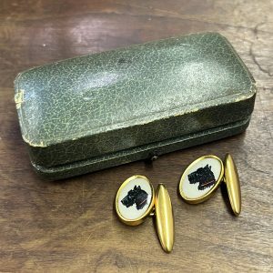 Vintage c1930’s Scottie Dog Cufflinks