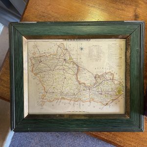 Old Hand Tinted Map Of Berkshire