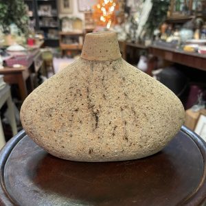 Interesting Old Earthenware Flask Vase