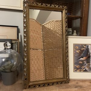 Vintage Mirror With Ornate Gold Frame