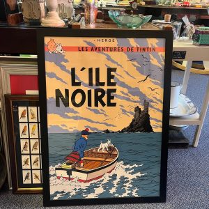 Framed TINTIN Poster, L’ile Noire
