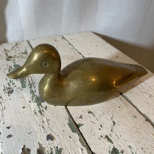 Lovely Vintage Brass Duck