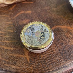 Pretty Chokin 24k Gold Edged Jar