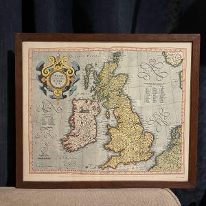Framed Print Of The British Isles From Mercator’s Atlas, 1595