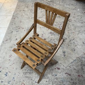 Antique Child’s Folding Chair, Czechoslovakia