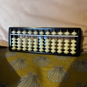 Vintage White Bead Japanese Abacus