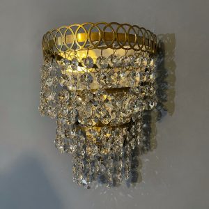 Splendid French Vintage Pair Of Waterfall Wall Lights