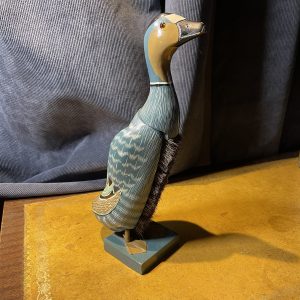 Lovely Painted Wooden Duck, Clothes Brush