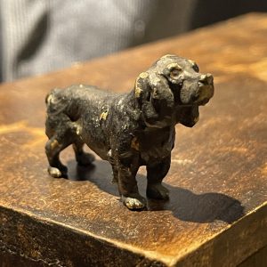 Antique Austrian Cold Painted Spaniel, Bronze