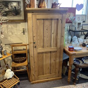 Splendid Antique Pine Larder/ Laundry Cabinet