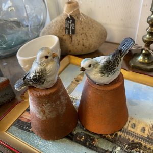 Pair Of Little Bird Figurines